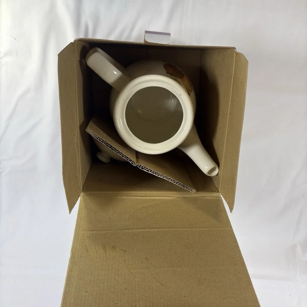 Vintage 1994 Precious Moments Love One Another Teapot Enesco Stoneware w/ Box